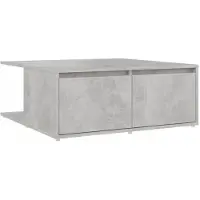 vidaXL Salontafel, betonkleur, 80x80x31 cm, houtvezel