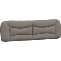 vidaXL Hoofdbordkussen "Hvar" 180 cm stof taupe