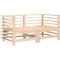 vidaXL Tuinhoekbanken 2 st massief grenenhout