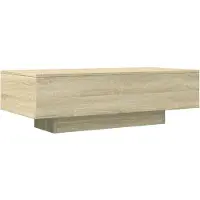 vidaXL Salontafel 100x49,5x31 cm bewerkt hout sonoma eikenkleurig