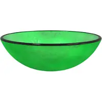 vidaXL Wasbak 42x14 cm gehard glas groen