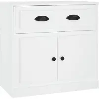 vidaXL Dressoir 70x35,5x67,5 cm bewerkt hout wit