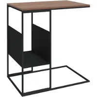 vidaXL Bijzettafel zwart, 55x36x59,5 cm, houtvezel