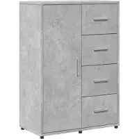 vidaXL Dressoir 60x31x84 cm bewerkt hout betongrijs