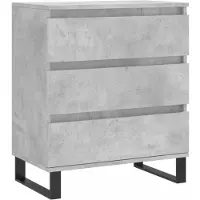 vidaXL Dressoir 60x35x70 cm bewerkt hout betongrijs