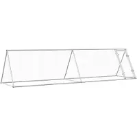 vidaXL Kippenhok 400x105x91 cm gegalvaniseerd staal zilverkleurig