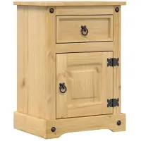 vidaXL Nachtkastje Corona 45x35x64 cm massief grenenhout