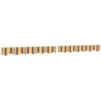 vidaXL Markiesdoek, geel en grijs gestreept, 280x20 cm