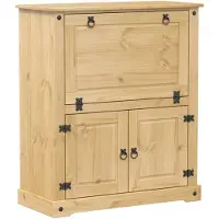 vidaXL Wijnkast Corona 97x45x114 cm massief grenenhout