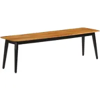 vidaXL Bankje 160x40x45 cm massief mangohout en ijzer