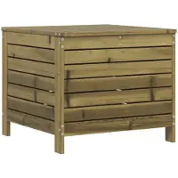 vidaXL Tuinvoetenbank 62x63,5x53,5 cm geïmpregneerd grenenhout