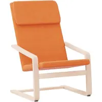 vidaXL Relaxstoel stof donkergeel
