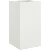 vidaXL Plantenbak 42x38x75 cm staal wit