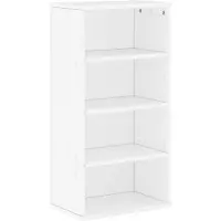 vidaXL Bijzetkast ODDA Wit, 40x24x79 cm, massief grenenhout