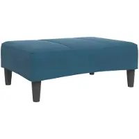 vidaXL Voetenbank 77x55x31 cm fluweel blauw