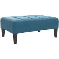 vidaXL Voetenbank 77x55x31 cm fluweel blauw