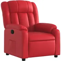 vidaXL Fauteuil verstelbaar kunstleer rood