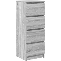 vidaXL Dressoir 37,5x35x99 cm spaanplaat grijs sonoma
