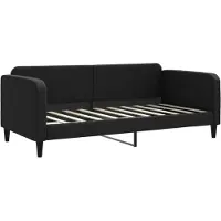 vidaXL Dagbed, zwart, 90x190 cm, met stoffen bekleding