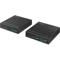 Digitus Glasvezel HDMI-extender 4K/60Hz met KVM USB 1.1 over IP 1G tot 40 km/300 m, max. 253 ontvangers, HDMI Loop-Out, Audio - set