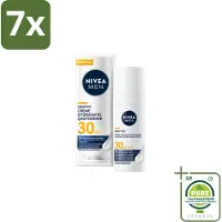 Nivea 7 x MEN – Gezichtscrème – Sensitive, Gevoelige huid, SPF30 – 50 ml - Grootverpakking - Gevoelige Huid - Hydraterende Crème - SPF30 - Zonbescherming - Blauw Licht Bescherming