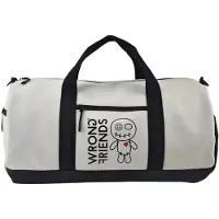 WRONG FRIENDS Weekender Reistas – Light Grey – Reistas One Size - Grijs