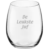 Royal Leerdam Gegraveerde Drinkglas 39cl De Leukste Juf
