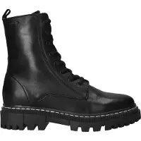 Tamaris Veterlaarsjes 'Schnürstiefel Damen 1-25276-41/003 Echtleder in schwarz' zwart