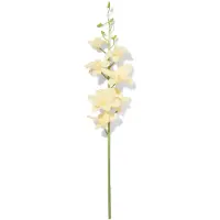 HEMA Kunstbloem Dendrobium 55cm Rubber Wit (wit)