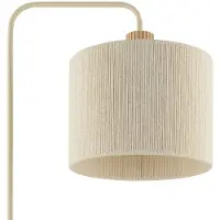 Brilliant Arlo - Vloerlamp - 1-lichts - E27 - Beige/Hout
