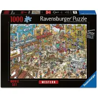 Ravensburger – Ray’s Comic Series: Movie Set 1 – Western – Cartoon Legpuzzel – 1000 Stukjes