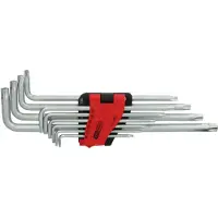 Ks Tools 1512482 Haakse schroevendraaierset TS 8, TS 10, TS 15, TS 20, TS 25, TS 27, TS 30, TS 40, TS 45, TS 50 10-delig