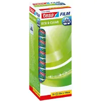 TESA eco & clear plakband 19 mm x 33 m (8 rollen)