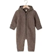 Huttelihut - Baby's Pram Suit Wool Fleece - Overall 62, bruin