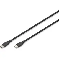 Digitus AK-300341-020-S USB 2.0 Kabel Typ C -C Silikon St/St 2m schwarz