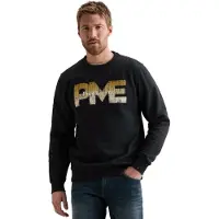 PME Legend Sweatshirt 'Sweatshirt in 100% cotton with print' donkerblauw