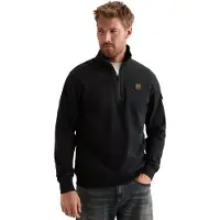 PME Legend Sweatshirt 'Sweatshirt with half-zip and badge' donkerblauw