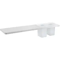 Sapho Abeline - Plancet met glazen, 50 cm, mat wit AE502-0101-01