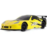 Amewi 1:18 RC auto Elektro Drift Corvette C6.R Drift Car Geel Brushed 4WD RTF 2,4 GHz Incl. accu en laadkabel, Voordeelset