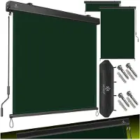 Kesser Verticale zonwering - Balkonscherm met handslinger - Zon- en inkijkbescherming - Donkergroen 180 x 250 cm