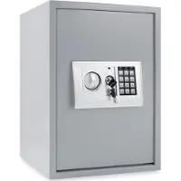 Kesser Elektronische Kluis met cijferslot Safe Wandkluis 50x35x34,5 LED-display Staal grendel Klusje - Zilver