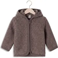 Huttelihut - Baby's Jacket Wool Fleece - Merinovest 74, bruin