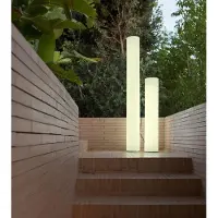 Newgarden tuinpadverlichting Fity, hoogte 160 cm, 3.000 K Fity, wit / opaal, Kunststof, Tuinpad verlichting