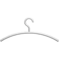 MAUL Kledinghanger acryl 460X190mm wit 5 stuks