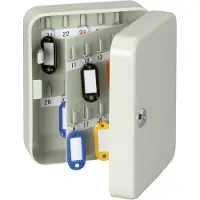 MAUL Sleutelkast - grijs - metaal - 40 sleutels - 1 stuk - 20.2 x 16.4 x 8.4 cm