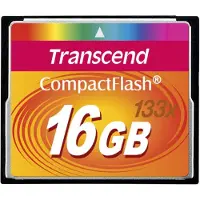 Transcend TS16GCF133 CompactFlash, HIGH Speed CompactFlash-kaart, 16 GB