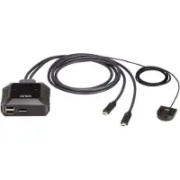 Aten US3312 2-Poorts USB-C 4K DisplayPort KVM Switch
