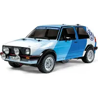 Tamiya 1:10 RC auto Elektro Rallywagen 1:10 RC Volkswagen Golf MK2GTI 16VRally Brushed 4WD Bouwpakket MF-01X