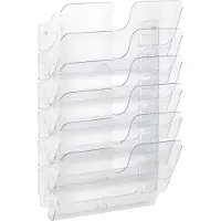 Durable Flexiplus wandfolderhouder 6 vaks A4 liggend transparant