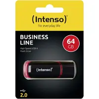 Intenso Business Line USB-stick 64 GB Zwart, Rood 3511490 USB-A 2.0